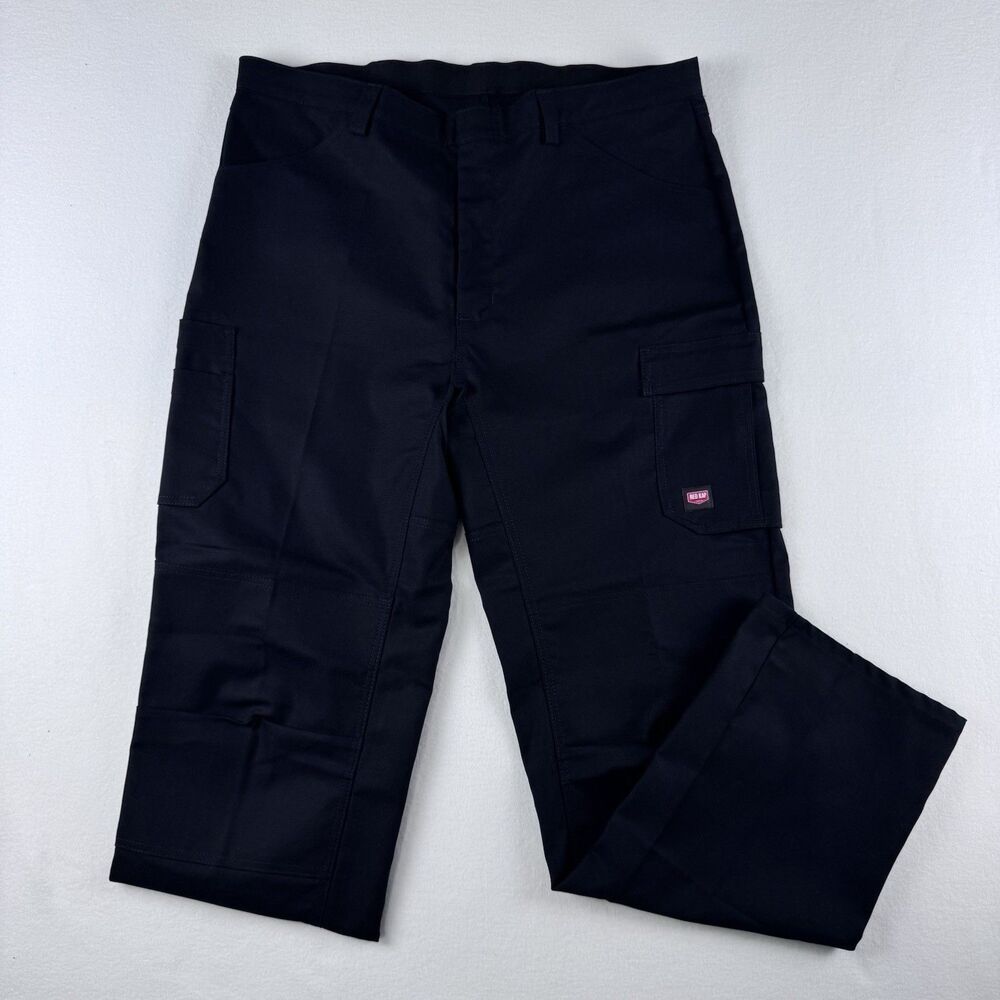 Red Kap Men’s Utility Cargo Work Pants 40x34 Black Heavy Duty Industrial NWOT